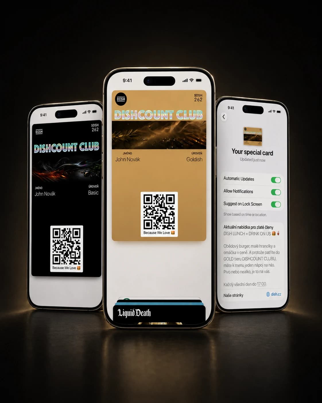 Dishcount Club — věrnostní karta v Apple Wallet